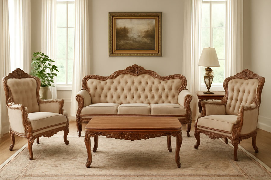 اشتباهات رایج در چیدمان مبل کلاسیک در پذیرایی مستطیل شکل