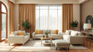 ست کردن پرده با مبل؛ راهنمای انتخاب رنگ درست برای دکوراسیون خانه