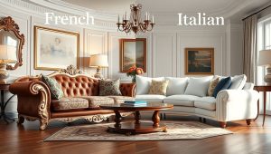 مقایسه مبل فرانسوی و ایتالیایی | تفاوت‌ها، ویژگی‌ها و انتخاب هوشمندانه برای هر دکوراسیون