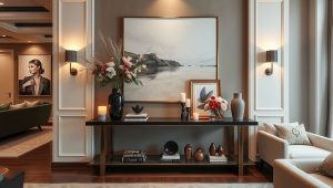 چیدمان کنسول در پذیرایی؛ از انتخاب مکان مناسب تا دیزاین با اکسسوری‌ها