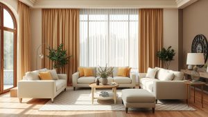 ست کردن پرده با مبل؛ راهنمای انتخاب رنگ درست برای دکوراسیون خانه